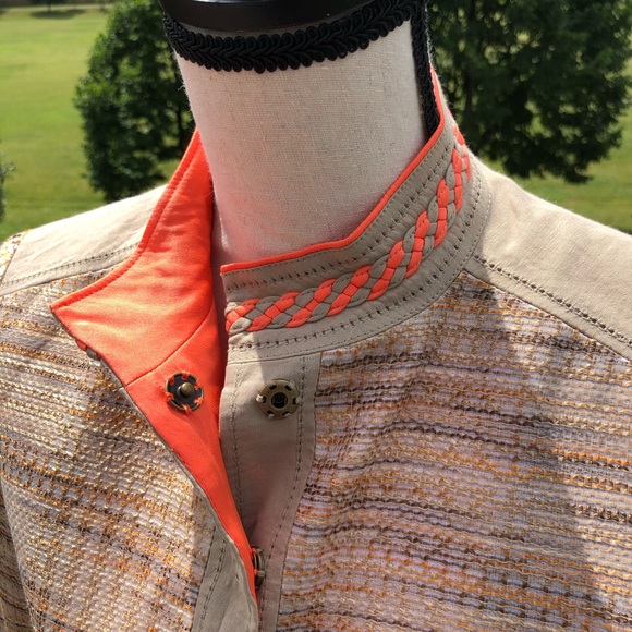 Elie TAHARI Tweed Jacket size2 - Picture 4 of 10